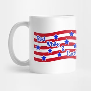 Red White and Two Mug